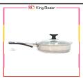 Sonex Supreme Frying Pan with Glass Lid – Stainless Steel Double Pende Wala Encapsulated | Available in 20cm, 22cm, 24cm. 
