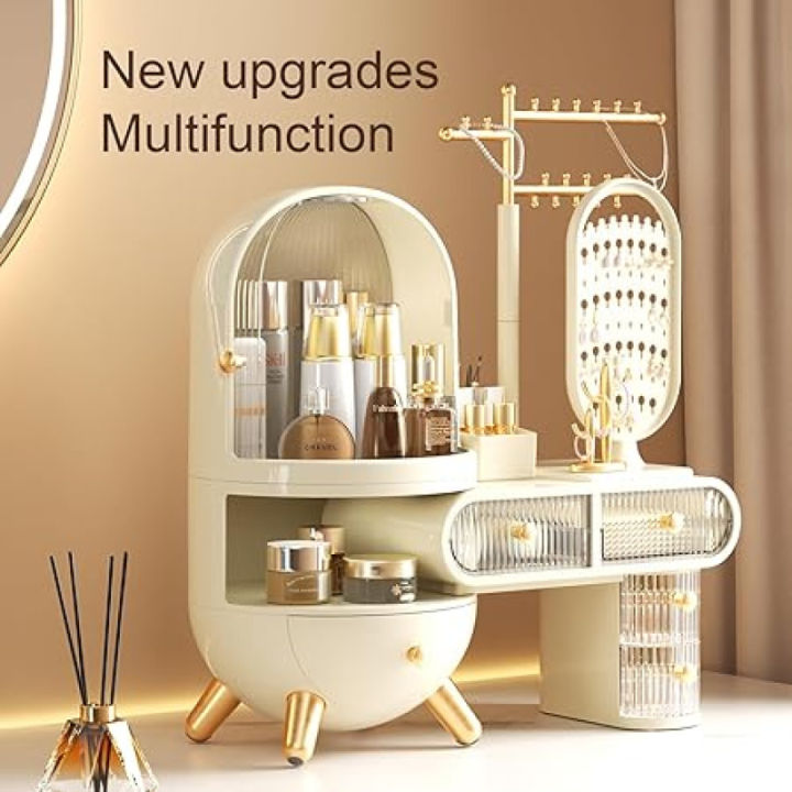 Countertop%20Portable%20Cosmetic%20Organizer%20Makeup%20Storage%20Organizer%20Box%20with%20Jewelry%20Shelf%20-%20Image%203