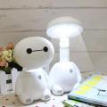 Vimite LED Cute Big White Table Lamp Eye Protection Learning Table Lamp Folding Rechargeable Desk Light for Bedroom Room Kid Birthday Gift. 
