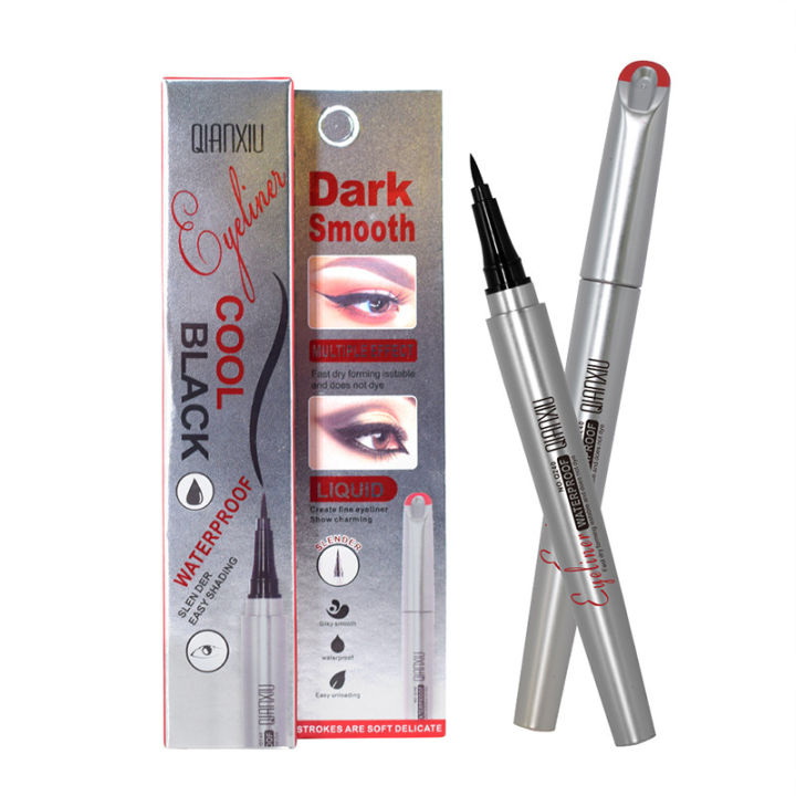 QIANXIU Slim Thick Black Eyeliner Liquid Pencil is waterproof and sweatproof, long-lasting, and does not smudge the Middle East, Europe and the United States, cross-border foreign trade