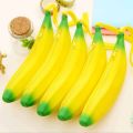 【2023NEW】Simulation banana shape silicone pencil case pencil bags quare pen bag student stationery school supplies storage Cartuchera. 