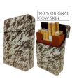 Genuine Cowhide Leather Cigarette case with a Touch of Unique Original Cow Skin". 