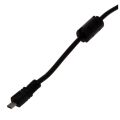 FLYEER Black USB 2.0 A to 8-Pin Mini B Cable w/ Ferrite - 1.5M / 59 Inches for Nikon CoolPix P90. 