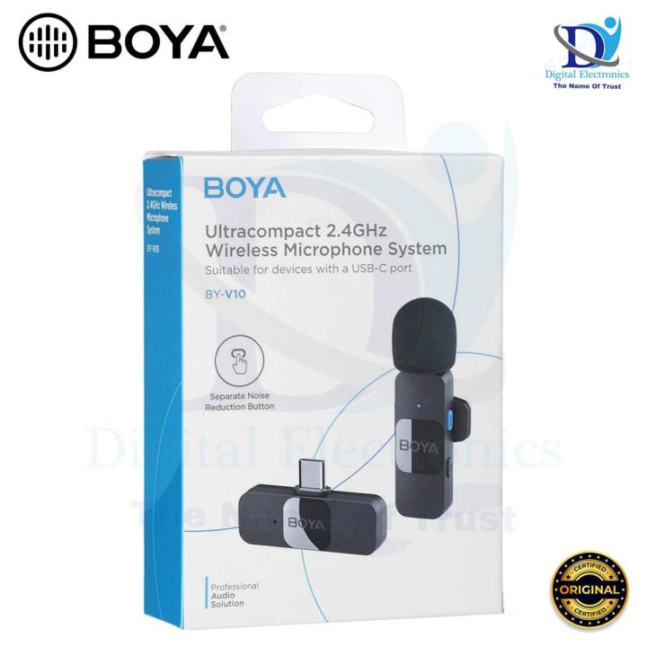 BOYA BY-V10 New Wireless TYPE-C Microphone - Omnidirectional USB-C Condenser Microphone for Vloggíng YoúTube LíveStréam Recording