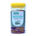 Pack of 2 - Natureland Shikarpuri Green Chilli Chutney & Lasoora Pickle - Hari Mirch Chatni & Lasoora Achar - 2 x 500g - Original Shikarpuri Achar. 