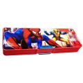 Smooth magnetic closures on both sides for easy access and secure storage.Dual Side Magnetic Pencil Box/2-in-1 Magnetic Pencil Box – Durable & Fun for School Kids/Magic Magnet Pencil Box – Cartoon Design, Dual Compartment. 
