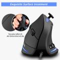 For ZELOTES Vertical Gaming Mouse Programmable USB Wired RGB Optical Mouse 11 Buttons 10000 DPI Adjustable Ergonomic Gamer Mice. 