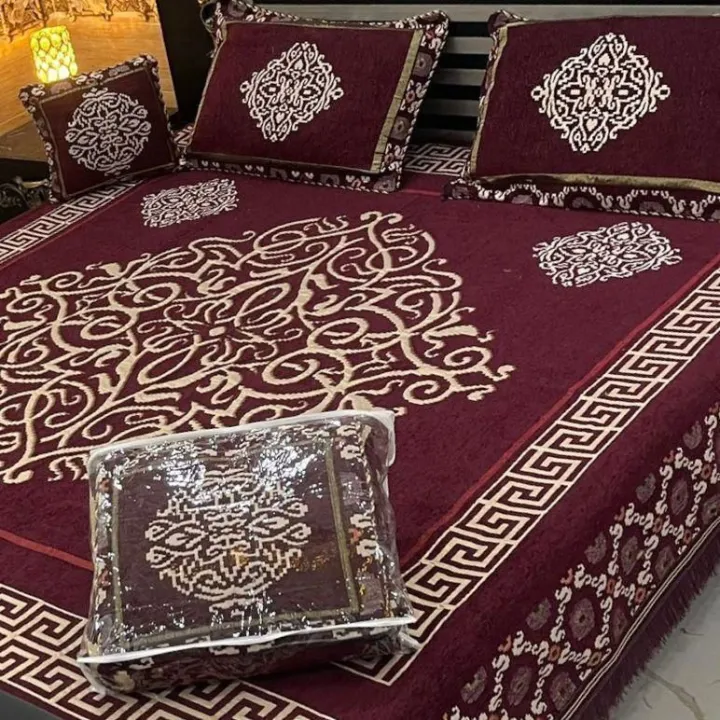 Velvet%20Bedsheet%20King%20Size%20For%20Bridal%20/%20Velvet%20Bed%20Sheet%20King%20Size%204PCS/%20Double%20Bedsheet%20Set%20Fabric%20Velvet%20Jacquard%20Fancy%20Bed%20Sheet%20-%20Image%208