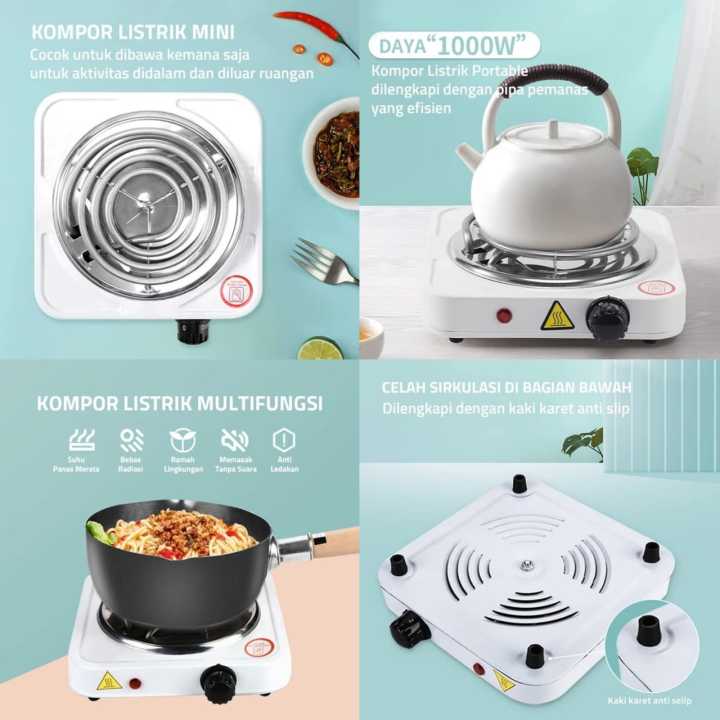 Original Electric Stove | Portable Single Hot Plate Chulha for Cooking | 1000W Electric Heater | 5-Speed Heat Control | Compact Table Top Stove | Easy to Clean, Overheat Protection | Travel, Dorm, Kitchen Use