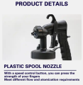 Paint Machine Gun Nozzle Head - Paint Spray Gun, Portable Electric Zoom Paint Machine Nozzle Head - Sprayer Gun Head Machine Portable Electric Paint Air Compressor Gun for Painting and Drying Practical. 