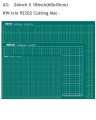 A2 size 18inch x 24inch Paper Cutting Mat Self Healing Printed Grid Design NonSlip Framing Surface Size A2. 