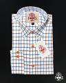 Checks Casual Shirt- Brown & Blue Colour. 