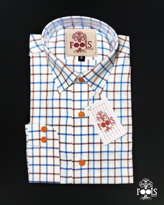 Checks%20Casual%20Shirt-%20Brown%20&%20Blue%20Colour%20-%20Image%203