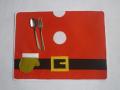 Christmas table mat double thicker 40X30CM yellow belt buckle. 