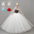 Doll Dress Mesh Play House Doll Wedding Dress Accessories. 