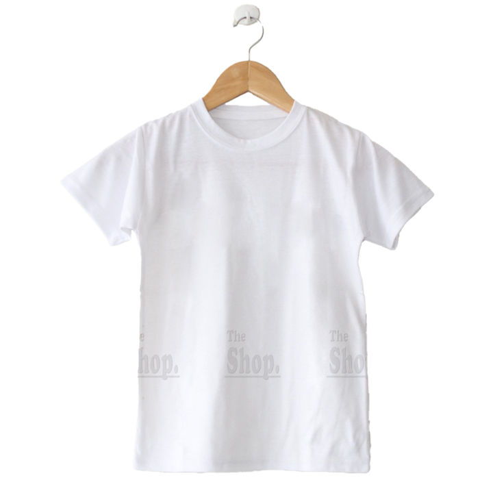 The Shop - White Cotton Round Neck Basic T Shirt For Men - RN-W1