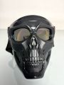 Motorcycle Skull Mask Goggle Tactical Colored Glass Mask Bikes Riding Full Face Skull Mask. 