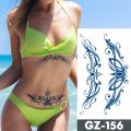 Juice Lasting Waterproof Temporary Tattoo Sticker Flower Chain Butterfly Ink Flash Tattoos Female Waist Body Art Tatoo. 