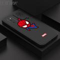 Hontinga for Samsung Galaxy A02S Case Cute Marvel Avengers Cartoon Spiderman Spider Man Phone Case Square Edge Silicone Cases Full Lens Cover Shockproof Protection Case. 