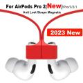 For Apple AirPods Pro 2 3 2 1 Magnetic Strap Silicone Leash Anti-lost Sports Neck Rope Earphone String Lanyard Holder For Xiaomi. 