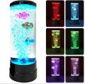 LED Bubble Fish Night Light with 7 Color Changing | Fantasy Aquarium Lamp, USB & Battery Powered | Mood Table Lamp for Bedroom, Living Room & Kids Room Decoration | Go Cartz. 