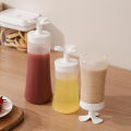 210/350Ml Upside Down Squeeze Sauce Bottle Ketchup Squeeze Bottle Transparent Plastic Sharp Mouth Food Grade Empty Bottle Kitchen Seasoning Tool 1Pcs. 