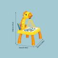 Children Painting Projection Drawing Board LED Projector Drawing Table Toys Kids Projector Painting Board Desk Projection Painting Toy Graffiti Early Education Writing Board Household Erasable Toys. 