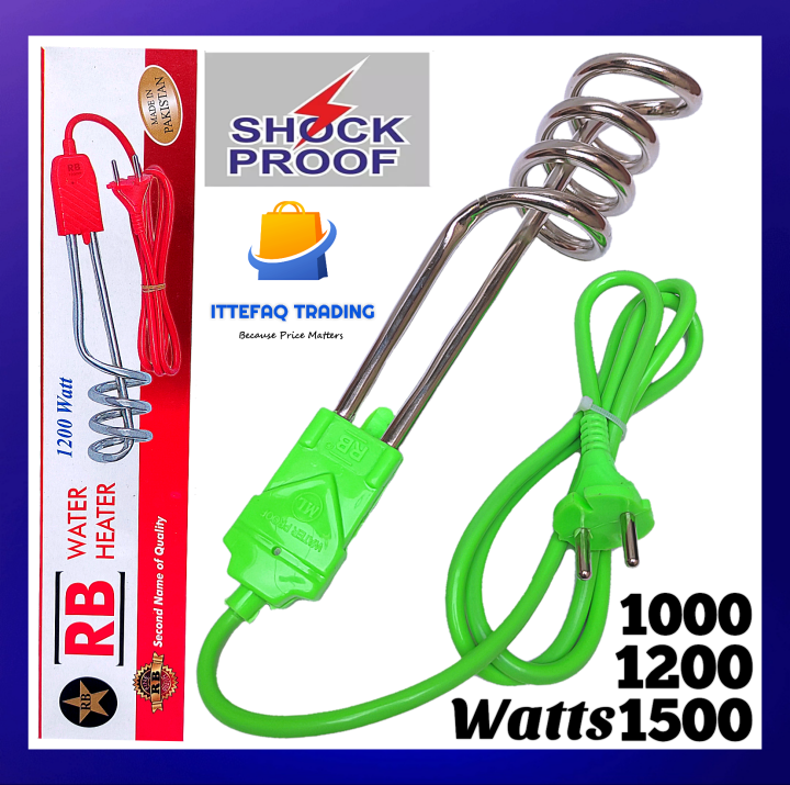 Electric Water Heating Rod Portable Electric Water Heater Electric Water Immersion Rod 1200 Watt