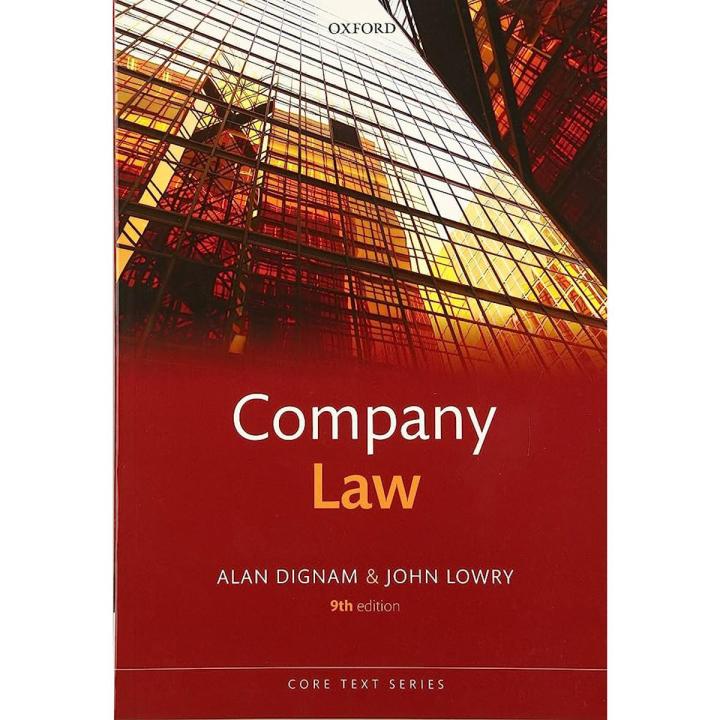 Company law 9th edition Core Text Series by Alan Dignam , John Lowry