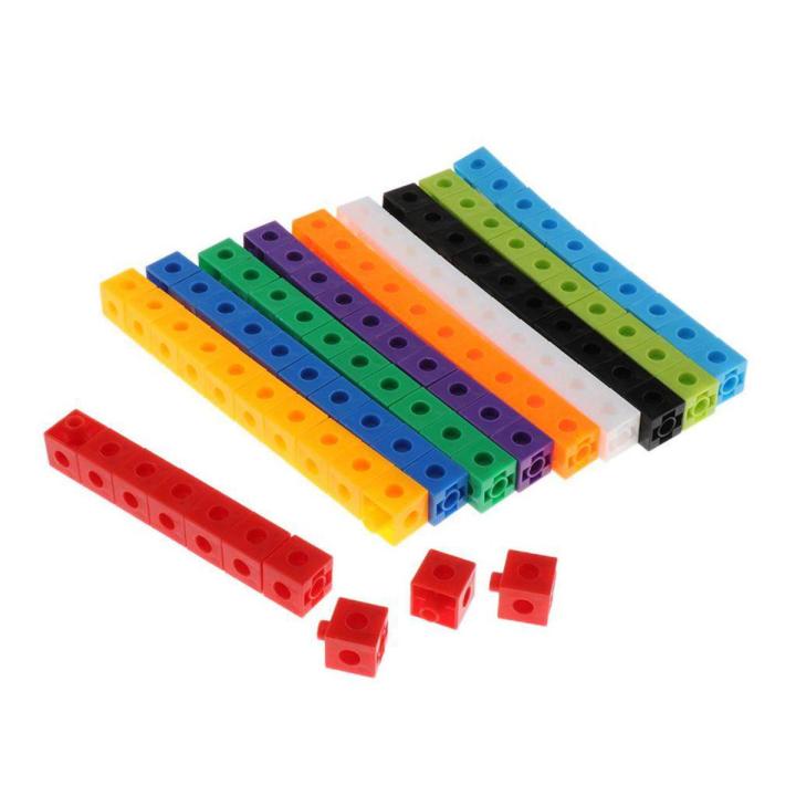 Mathlink Cubes 100pcs Set Early Math Educational 10Colors