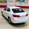 Toyota Corolla Grande Diecast Metal Model Toy Car Collection With Lights and Sounds Pull Back Action - Size Approx. 5 Inch - White. 
