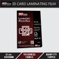Lamination sheet ID card Size  (Pack of 100sheets). 