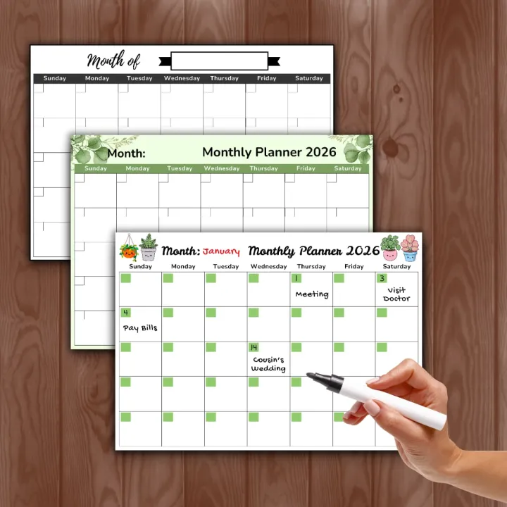 Magnetic%20Monthly%20Calendar%20for%20Refrigerator%2030%C3%9721%20cm%20(12%C3%979%20in)%20%7C%20Reusable%20Fridge%20Planner%20Board%20with%20Marker%20%7C%20Home%20Office%20Wall%20Organizer%20Schedule%20Planner%20-%20Image%207