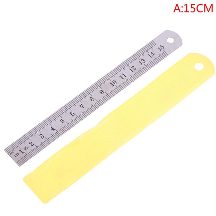Stainless Steel Metal Ruler Metric Rule Precision Double Sided Measuring Tool
