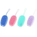 Silicone Body Scrubber Bath Sponge - 2 in 1 Exfoliating Body Brush Loofah Shower Sponge for Women Men and kids. 