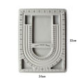 BEERIS 2Pcs Bead Design Board Bracelet Design Board Flocked Bead Board Necklace Beading Jewelry Organizer Tray DIY Jewelry Making Tray. 
