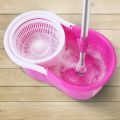 Rotating Spin Mop Magic Home Easy Mop 360 with Steel Bucket & Wheels -Complete Floor Cleaning System 2 Microfiber Mophead, Adjustable Handle, and Durable Spin Compartment. 