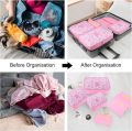 6Pcs/1Set Travel Storage Bag Storage Clothes Bag Luggage Case Bag Suitcase Underwear Organizer Make Up Organizer Bag. 