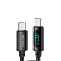 Essager PD 100W USB Type C To Type C Cable To USB C 7A Fast Charging Charger Wire Cord for OPPO Realme Huawei Poco Samsung Display Data Cable. 