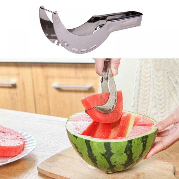 Watermelon Cutter Stainless Steel Watermelon Slicer Cutter Knife Kitchen  Gadgets Cutting Fancy Pieces Creative Fruit Tool | Daraz.pk