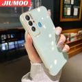 JIUMOO For Tecno Pova Neo Case Macaron Color New Design Soft Silicone Square Phone Case Square Edge Pattern Luxury Plating Silicone Casing Full Cover Camera Shockproof Protection Case. 