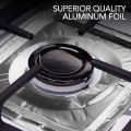 (Pack of 10) Aluminum Foil Gas Stove Burner Liners, Stove Burner Covers Disposable Square/Circle Stove Bib Liners Gas Range top Protectors Cooktop Replacement Keep Stove Clean Square 8.5" Hight Quality. 