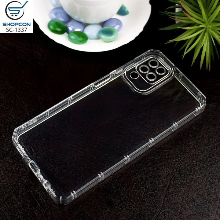 Samsung Galaxy A12/ A12 Nacho / Transparent TPU Case / Airbag Borders / Camera protectcion / Mobile Cover