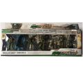 3pcs Military Commandos Action Figures Toy Set with Weap0ns, Bike and Boat. 