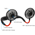 Wego Neck Fans Mini Portable Outdoor Fan Personal Fan USB Battery Operated Rechargeable Neckband Fan. 