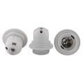 E27 White Bulb holder With Ring - Universal Lamp Screw Bulb Holder - LED Bulb Holder for Home and Office. 
