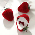 Exquisite Workmanship Ring Holder Adorable Strawberry Shaped Jewelry Box Perfect Gift for Her Soft Lining Exquisite Design Buy Strawberry Ring Box. 
