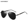 Luxury Men's Polarized Sunglasses Driving Sun Glasses For Men Women Brand Designer Male Vintage Black Pilot Sunglasses UV400. 