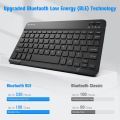 Fintie 10-Inch Ultrathin (4mm) Wireless Bluetooth Keyboard for iPad Samsung Tablet, iPhone Smartphone, iOS, Android Tablets Phone. 