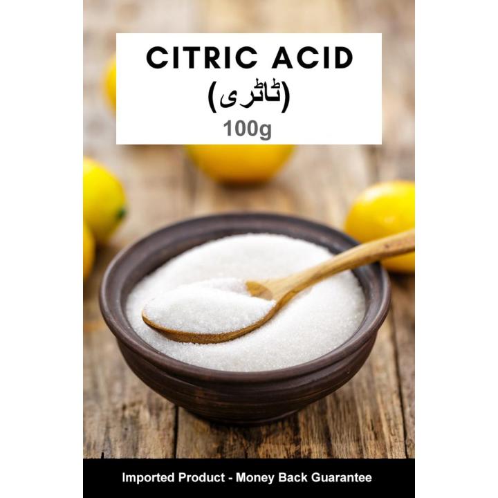 Tatri, Citric Acid, 100g, Food Grade, No additives, Imported Product, C&B Ingredients